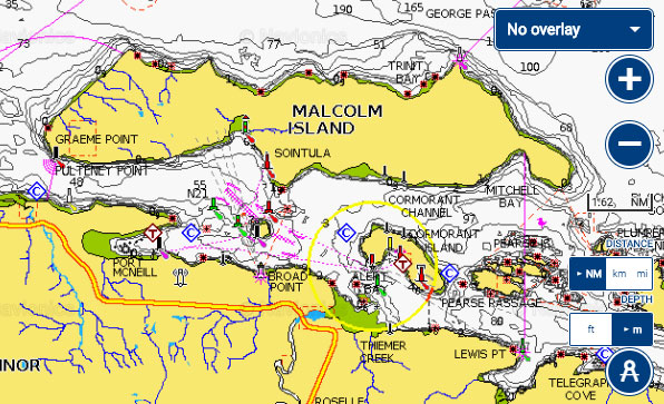 Port McNeill fishing report map