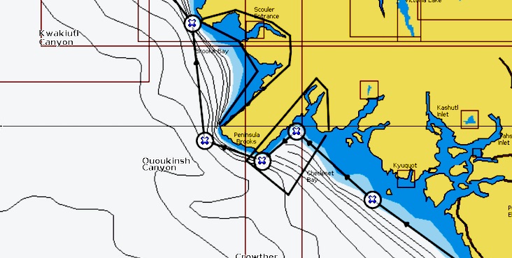 Chart Plotter Download: 1 Mile from Surf Line West Coast Vancouver Island -  Island Fisherman Magazine