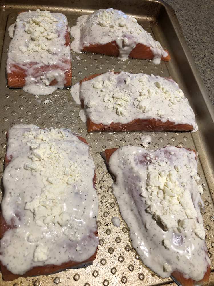 CREAMY FETA DILL SALMON - Island Fisherman Magazine