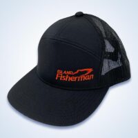 Island Fisherman Black Trucker 7 Panel Cap