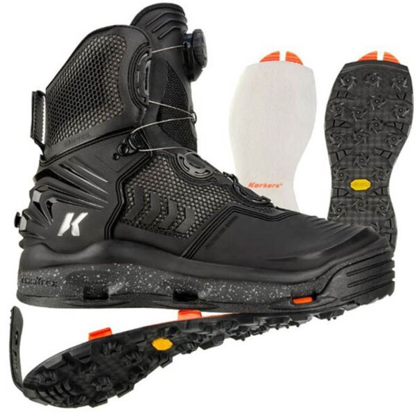 Korkers River OPS BOA Wading Boots with Felt and Vibram Soles