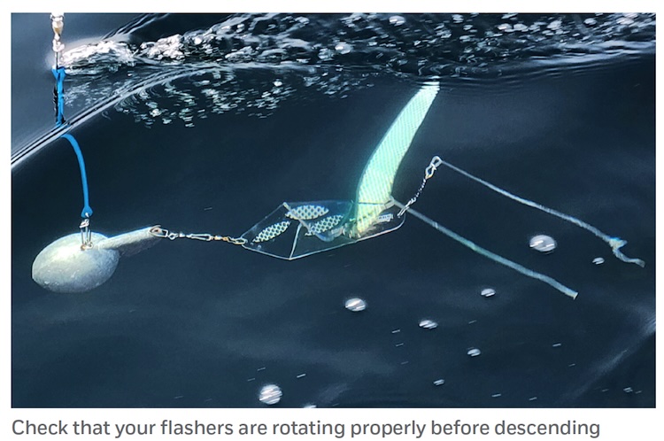 fishing flashers rotating