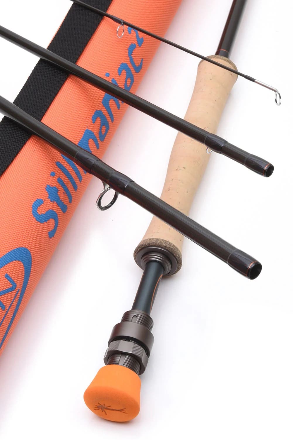A Stillmaniac Review & Pilgrimage: Fly Fishing for Coastal Cutthroat Trout in Powell River Vision Stillmaniac 4-piece fly rod breakdown alongside its signature orange protective tube
