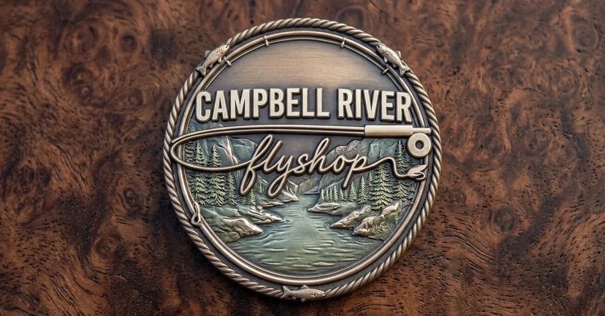 Campbell River fly casting and store logo
