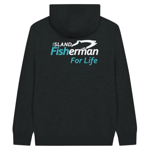 salmon fishing zip hoodie Island Fisherman